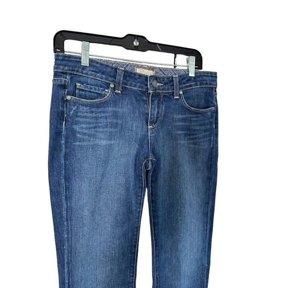 Paige Cloverdale Jeans Womens 28 Boot Cut Low Rise Stretch Denim Boho 28x33 USA - Picture 2 of 8